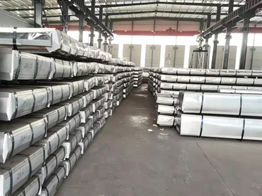 Hojas de acero corrugado de aluminio y zinc